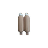 Seachoice - Twin Eye Ribbed Fender Kit | 2 Pack | Tan | 5.5" x 20" | 79254