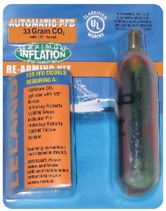 Seachoice - Re-Arming Kit For Inflatable Vests - 33G Automatic - 85860, 85840 - 85750