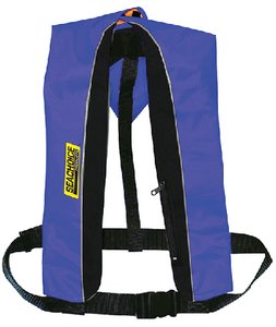 Seachoice - Type V Inflatable PFD - 33G Manual/Auto - Blue/Black - 85840