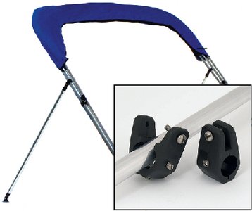 Carver Covers - Bimini Top Brace Kit (Includes 2 Braces, 2 Deck Hinges, 2 Jaw Slides, Mounting Screws) - 62014