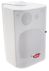 Boss Audio - MR4.3W 4" 3-Way Marine Box Speakers - Pair - 200W - White - MR4.3W