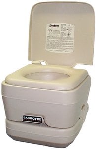 Sealand - Adult Size SaniPottie 962 - Portable Toilet With Bellows Flush - 2.5 Gallon - 301096202