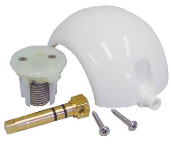 Sealand - Ball/Cartridge/Shaft Kit For SeaLand, Traveler, Vacu-Flush Gravity-Discharge Toilet With Metal Pedal-White - 385318162