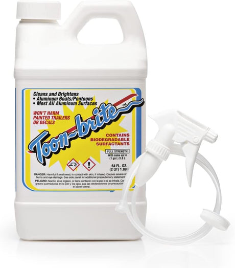 Toonbrite - Spray-On, Fiberglass Cleaner - 1/2 Gallon - F1000