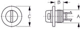 Sea-Dog Line - Drain Plug - Injection Molded Nylon - 5200301