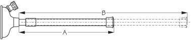 Sea-Dog Line - Telescoping 15-1/2" to 24-1/2" Inboard Motor Flusher Molded Rubber & Aluminum - 5215501