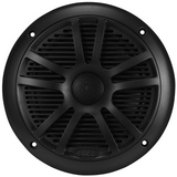 Boss Audio - MR6B 6.5" Dual Cone Marine Coaxial Speaker - Pair - 180W - Black - MR6B