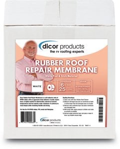 Dicor Corporation - EPDM Rubber Roof Repair Membrane, 6" x 25' - 533RM6
