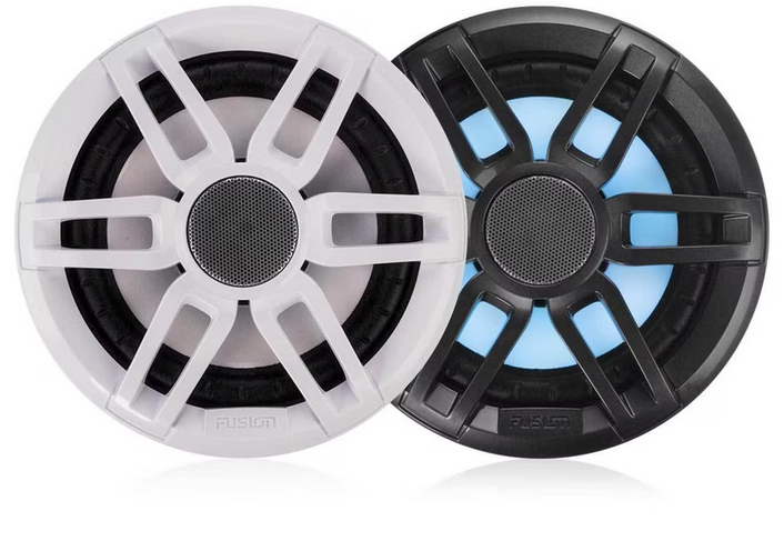 FUSION - XS-FL65SPGW XS Series 6.5" 200 Watt Sports Marine Speakers - Grey - White Grill Options - 010-02196-20