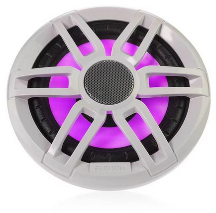 FUSION - XS-FL65SPGW XS Series 6.5" 200 Watt Sports Marine Speakers - Grey - White Grill Options - 010-02196-20