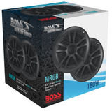 Boss Audio - MR6B 6.5" Dual Cone Marine Coaxial Speaker - Pair - 180W - Black - MR6B