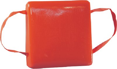 Cal-June - Jim-Buoy Buoyant Boat Cushion - 15-1/2" X 15-1/2" X 2-1/2" - Orange - 101O