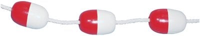 Cal-June - Jim-Buoy Polystyrene Economy Rope Float 5" L - Red And White - 1504