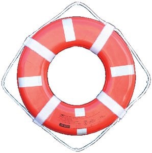 Cal-June - G Style Life Ring with Straps and Reflective Tape - USCG Approved - Type IV- 24"  - GO24T