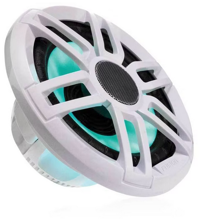 FUSION - XS-FL65SPGW XS Series 6.5" 200 Watt Sports Marine Speakers - Grey - White Grill Options - 010-02196-20