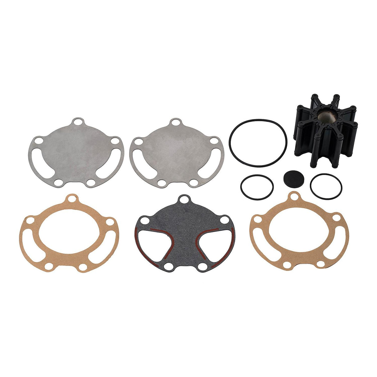 Mercury Mercruiser - Sea Water Pump Impeller Kit - Fits Plastic 1 & 2 pc. Body Sea Water Pumps - 47-59362Q08