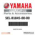 Yamaha - Plate - 5EL-81845-00-00