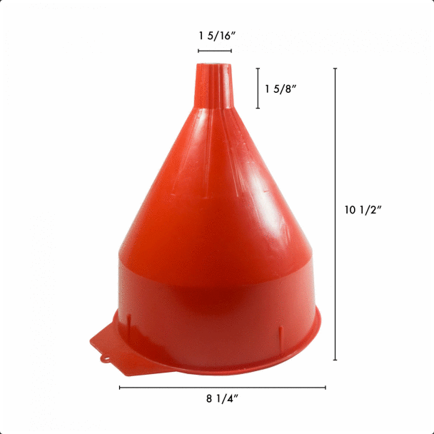 Wirthco - Red Safety Funnel - 6 Quart - 32006