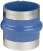 Trident hose - Blue Silicone "VHT" Single Hump Hose w/T-Bolt Clamps, 4" - 270V4000SS