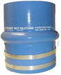 Trident hose - Blue Silicone "VHT" Single Hump Hose w/T-Bolt Clamps, 4" - 272V4000SS