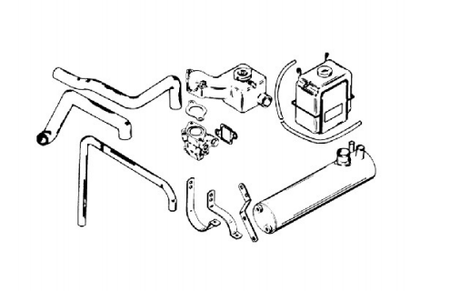 Mercury MerCruiser - Side Mounted Closed Cooling Kit - 1983-2016 MCM 120, 140,, 2.5 L & 3.0L/LX - 61086A11