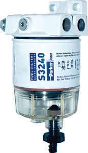 Racor - Marine Fuel/Water Separator Spin-On With Clear Bowl for Outboards - 10 Micron - 120RRAC01