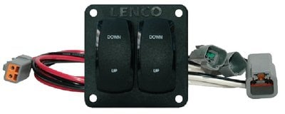 Lenco - Double Rocker Switch Panel for Dual-Actuator Trim Tabs - 10221211D