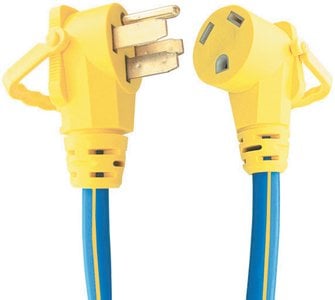 Voltec Industries - EZEEGRIP DOGBONE 50M/30F18,EZEEGRIP 50-30 AMP RIGHT ANGLE ADAPTER - 1600505