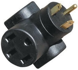Voltec Industries - 30-50 AMP ADPTR HD RT AGL BLK,HEAVY DUTY MOLDED ADAPTERS - 1600582