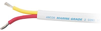 Ancor - Marine Grade Tinned Duplex Safety Cable Red And Yellow With White Jacket - 124750