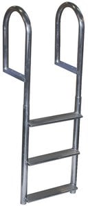 Dock Edge - Welded Aluminum Fixed Wide Step Ladder - 2045F