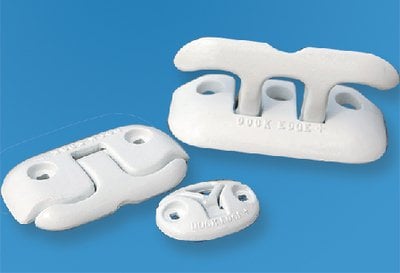 Dock Edge - Flip Up Ring Dock Cleat - White - 3" - 2603WF