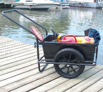 Dock Edge - Powder Coated Steel Frame iCart Dock Cart With Removable Poly Bucket - 90600F