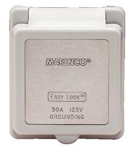 Marinco - Replacement Cap and Bezel Only For 301EL-B Power Inlet - 301ELCB