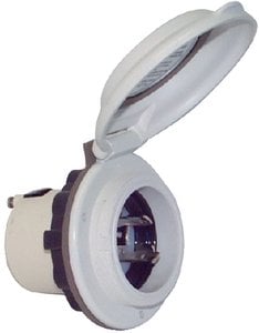 Marinco - 30A/125V Contour Power Inlet With Stainless Steel Trim - 304ELB