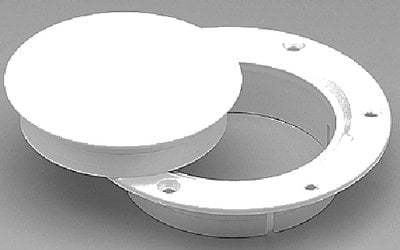 Marinco - Snap-In Deck Plate - White - 3" - N10863DW