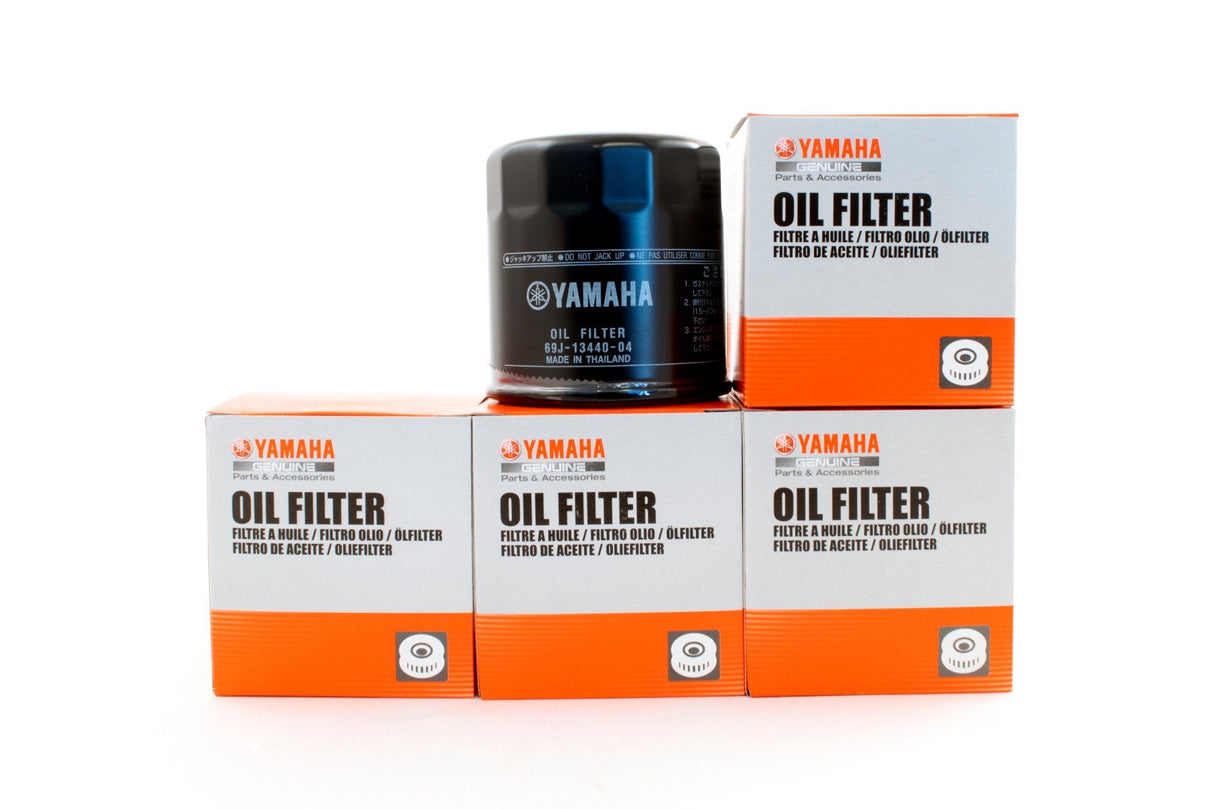 Yamaha F150 F200 F225 F250 Outboard Oil Filter 69J-13440-04-00 69J-13440-03-00 - 4-Pack