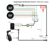 Yamaha - Conventional Trim and Oil Harness - 2005 and Newer Yamaha Outboards - 16.4 ft - 6Y5-83653-00-00