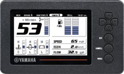 ** Open Box** Yamaha 6YC Information Station Display  - 6YC-83710-03-00 - Supersedes 6YC-83710-01-00 - Command Link and Command Link Plus Compatible