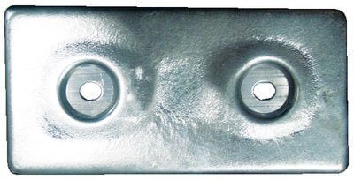 Camp Zinc - Hull Plate Zinc 12" X 6" X 1 - ZHC17