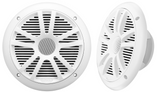 Boss Audio - MR6W 6.5" Dual Cone Marine Coaxial Speaker (Pair) - 180W - White - MR6W