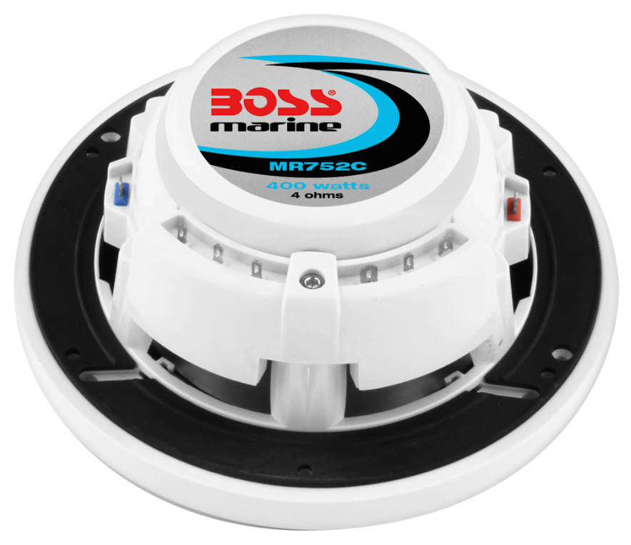 Boss Audio - MR752C 7.5" 2-Way Marine Speakers - Pair - White - MR752C