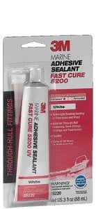 3M - Marine Adhesive Sealant 5200FC Fast Cure - White - 3 oz - 05220