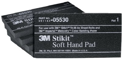 3M - Stikit Soft Hand Pad - 5 count - 5 1/2 inch x 2 3/4 inch - 05530