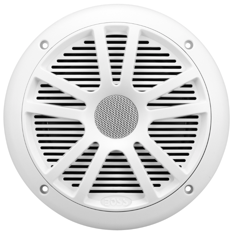 Boss Audio - MR6W 6.5" Dual Cone Marine Coaxial Speaker (Pair) - 180W - White - MR6W