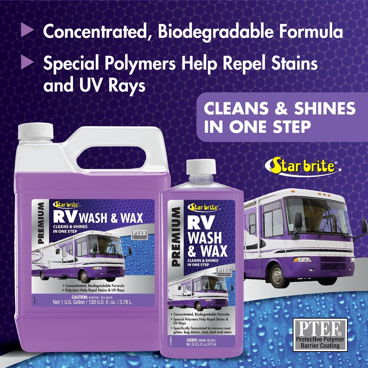 Starbrite - RV Wash & Wax with PTEF - 16 oz. - 71516