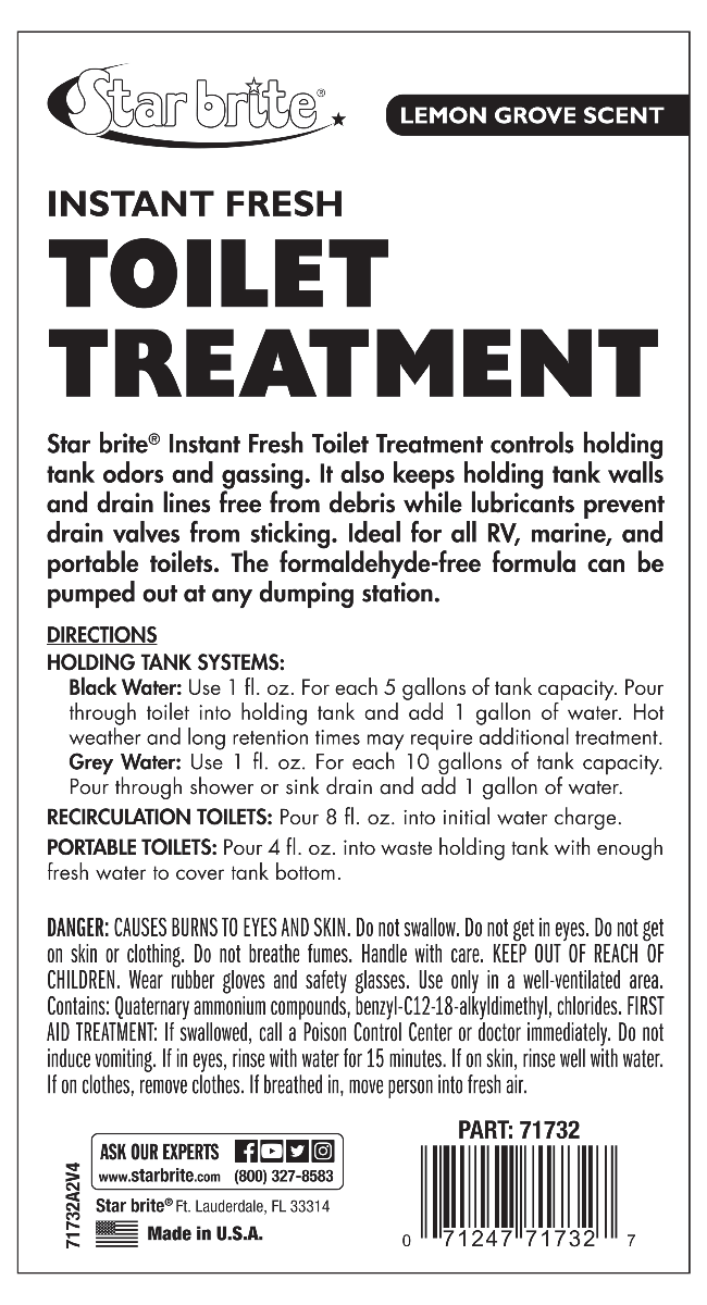 Starbrite - Instant Fresh Toilet Treatment - Lemon Scent - 32 oz. - 71732