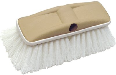 Starbrite - Premium Scrub Brush With Bumper - White - 8" - 40163