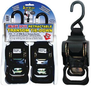 Starbrite - Sta-Put 2" Heavy Duty Retractable Tie Downs (2 Per Pack) - 60428