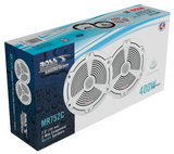 Boss Audio - MR652C 6.5" 2-Way Marine Speakers - Pair - White - MR652C